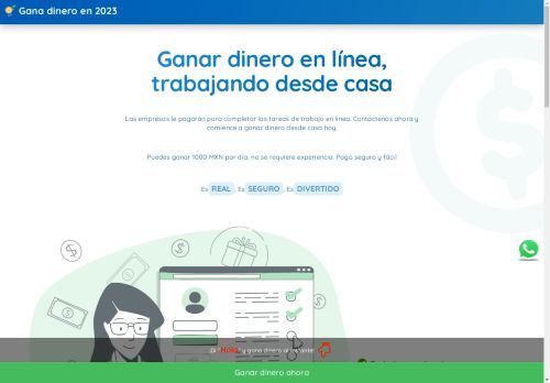 Ganar dinero en línea, trabajando desde casa - Gana dinero en línea