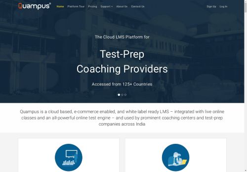 
	
	LMS on Cloud | Powerful LMS | Affordable LMS | Free LMS Option Available | Learning Management System | Quampus

