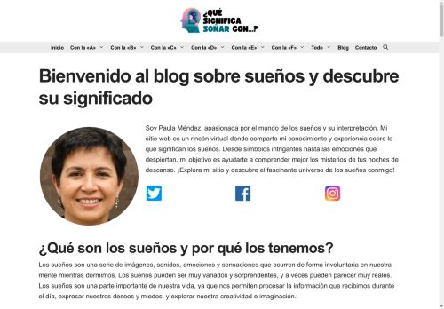 Blog Donde Descubrirás El Significado De Tus Sueños