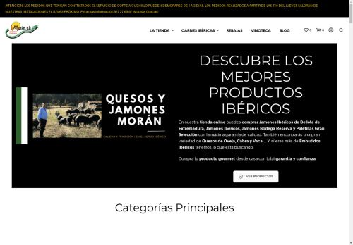 Quesos, Jamones y Embutidos Morán - Tienda Online