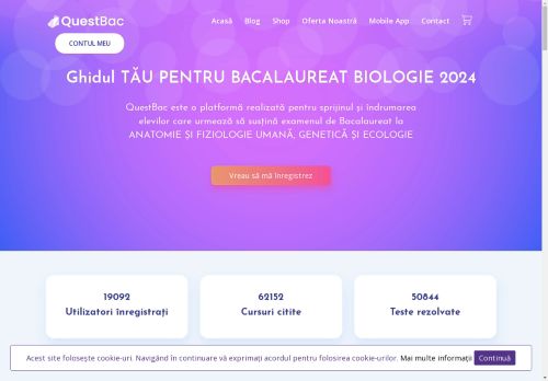 QuestBac - Ghidul tău online pentru BAC BIOLOGIE (XI-XII)