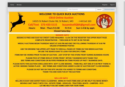 Quick Buck Auctions - CB10 Online Auction