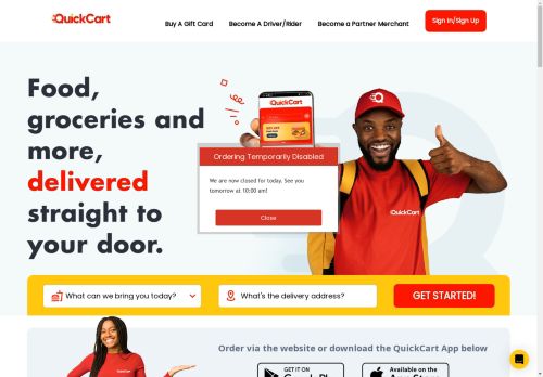 QuickCart: Food & Grocery Delivery in Jamaica & Trinidad