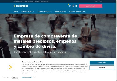 Compro oro, empeños de joyas y cambio de divisas - Quickgold