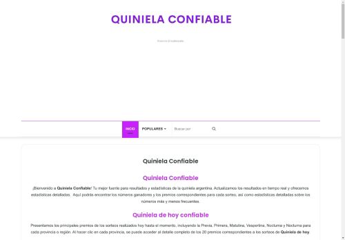 Quiniela Confiable - Quiniela Confiable