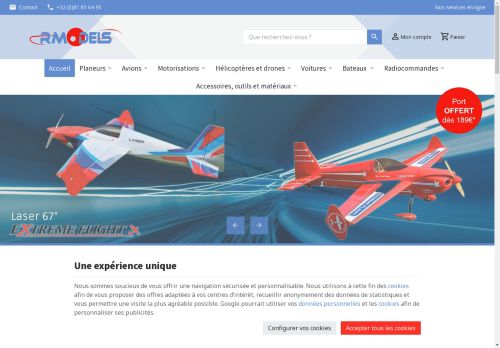 
					R Models: modélisme RC avions, planeurs, drones, voitures et bateaux
				