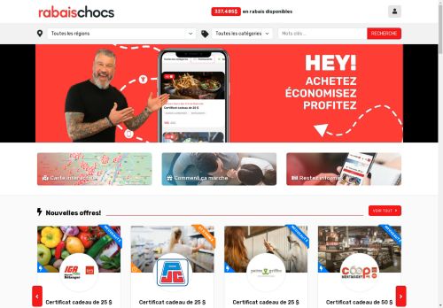 Certificats cadeaux rabaischocs.com – Économisez sans restriction