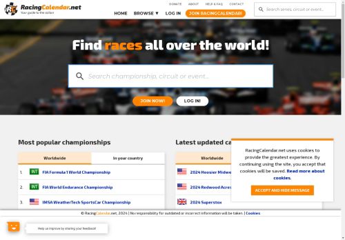 RacingCalendar.net – Your guide to the action