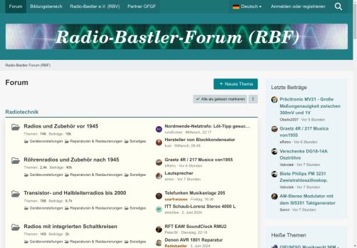 Forum - Radio-Bastler Forum (RBF)