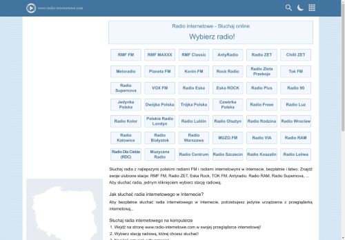 Radio internetowe - Słuchaj online