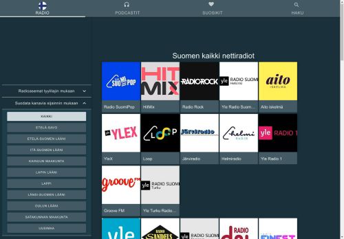 
                
                    Radio Suomi: Nettiradio, Kaikki Radiokanavat
                
            