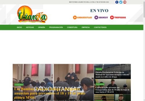 Radio TITANKA | En vivo Andahuaylas, Apurímac - Perú