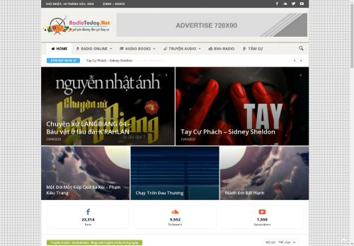 RadioToday.Net - Nghe radio online, audiobooks, truyện audio Mp3