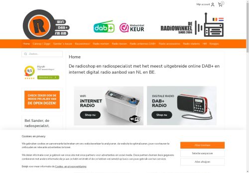 DAB radio specialist met het grootste assortiment | Radiowinkel