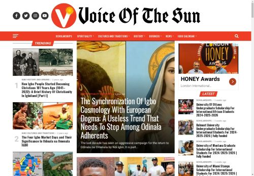 Voice Of The Sun | Ọnụ Na Ekwulu Ìgbò | Igbo News & Society