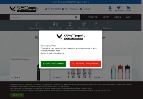 Sigaretta Elettronica Vendita Online e Accessori Svapo - Volari.it