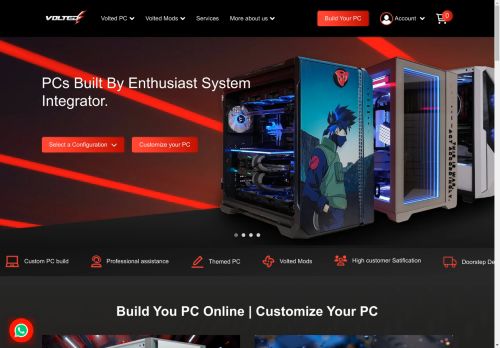 Buy Custom Build Gaming PC & Workstation Online In India - Volted PC
