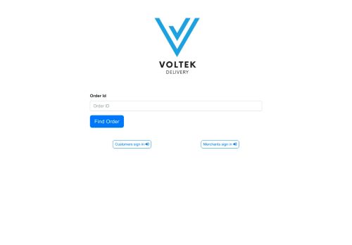 Voltek Delivery - Tracking Orders