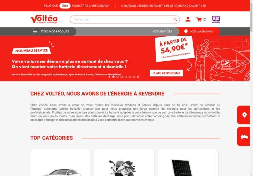 Vente de batteries, piles, accus et chargeurs