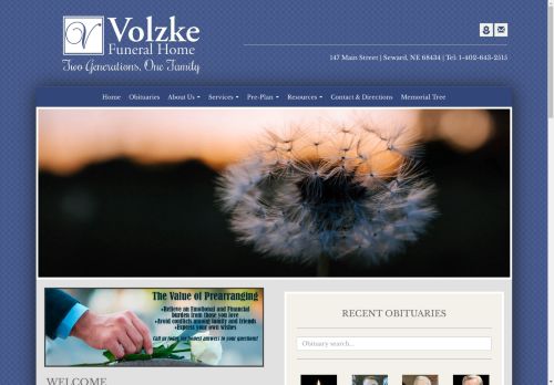 Volzke Funeral Home | Seward NE funeral home and cremation