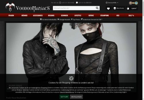 VM Gothic, Steampunk & Rock Kleidung, Schmuck & Dessous Shop