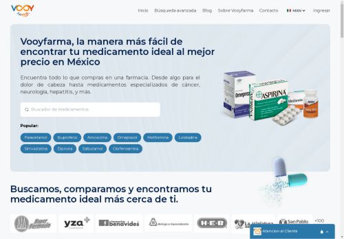 Vooy Farma | Buscador de medicamentos en México