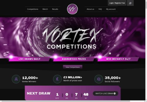 Vortex Competitions – Become One of Our Many Winners!