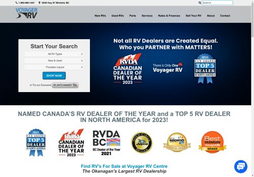 Voyager RV Centre Canada's #1 RV Dealer