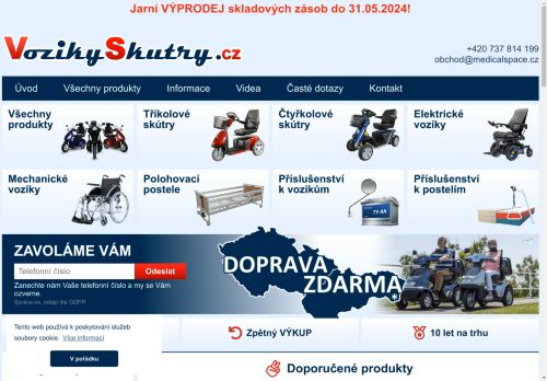 Úvod | VozíkySkútry.cz - elektrické a mechanické vozíky a skútry