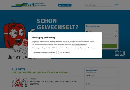 Home | Verkehrsverbund Süd-Niedersachsen