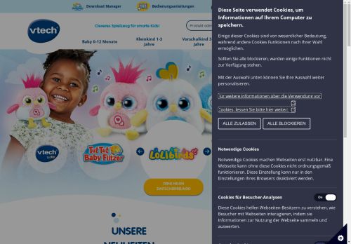 Lernspielzeug für Kinder im Alter von 0 bis 10 Jahren - VTech