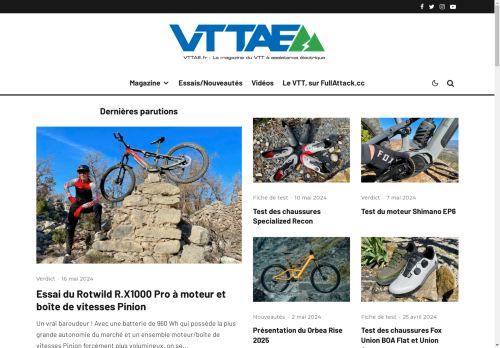 VTTAE.fr - Le Magazine du VTT à assistance électrique