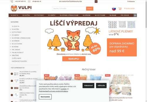 Vulpi.sk eshop pre našich najmenších