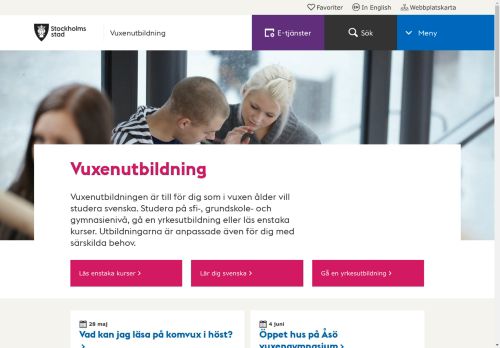 Vuxenutbildning - Stockholms stad