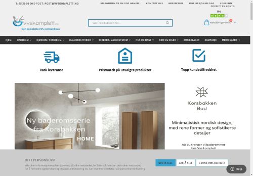 VVS-nettbutikk - VVS Komplett - VVS Komplett