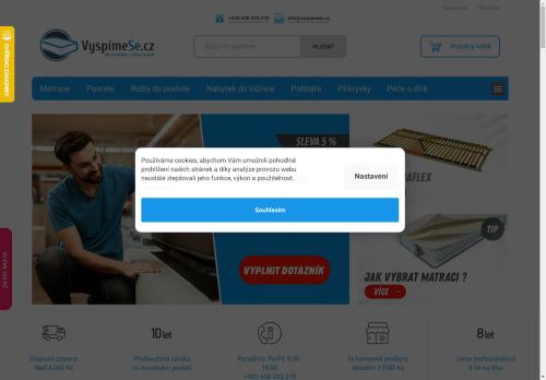Vyspimese.cz | Matrace, rošty, postele od českých výrobců