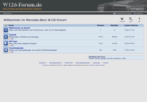 Mercedes-Benz W126-Forum