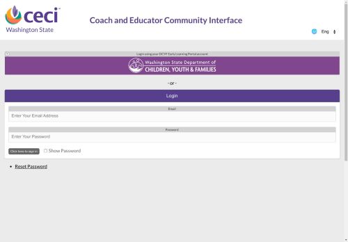 CECI : Coaching Companion Login