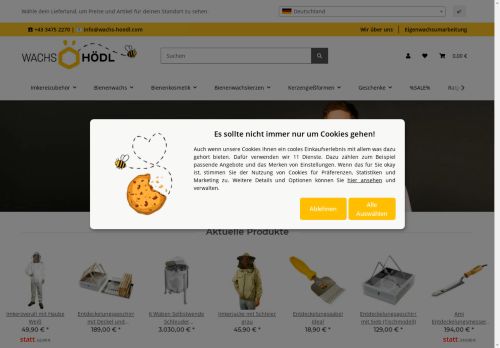 Imkereibedarf online kaufen » Wachs HÖDL Onlineshop