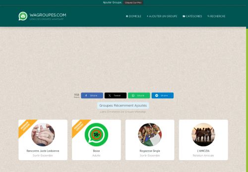 Lien de Groupe WhatsApp   - WaGroupes.com 