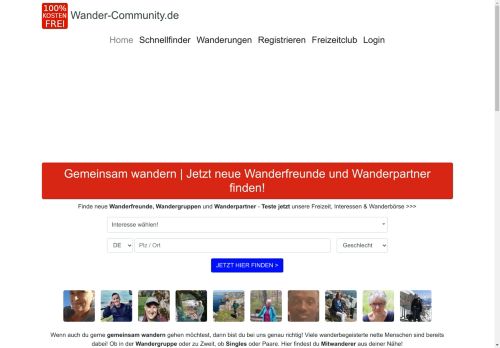 Wanderpartner, Wandergruppen & Singles finden.