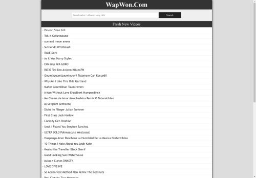 Download Latest Video Songs, Movies, HD Video, Mp3 for Free on WapWon.Com