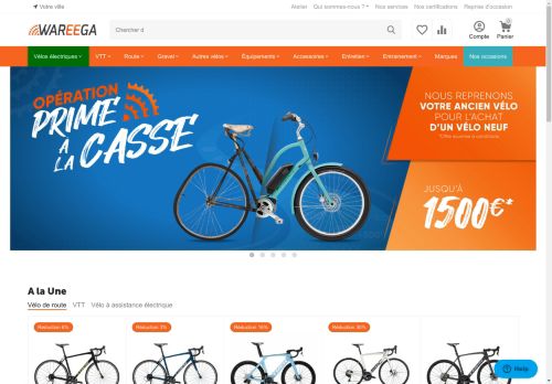 Wareega : Achat et vente en ligne de matériel de vélo - Wareega