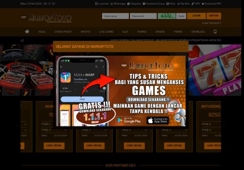 Warkoptoto - Situs Slot Gacor Resmi dan Terpercaya Gampang Menang