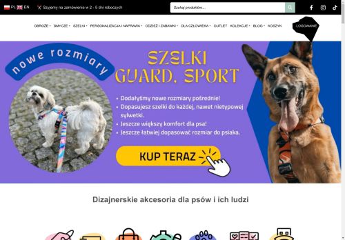 Dizajnerskie akcesoria dla psów | WARSAW DOG - Obroże, smycze, szelki