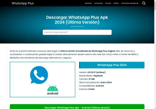 ℹ WhatsApp Plus Azul - APK para Android y iOS《 2024 》