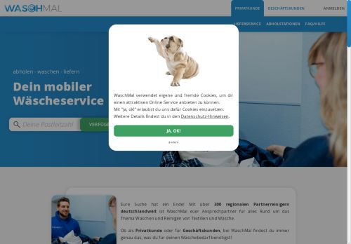 
				WaschMal | Dein deutschlandweiter mobiler Wäscheservice
			