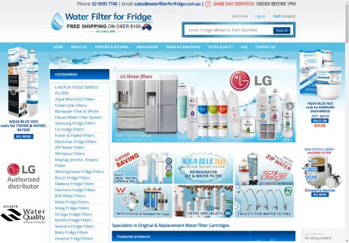 Water Filters & Fridge Filter Cartridges - Water Filter For Fridge