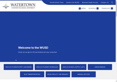 Home | Watertown Unified School District