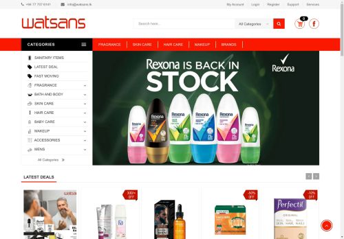 Beauty, Health and Cosmetics Sri Lanka - Online Shopping Sri Lanka Watsans.lk